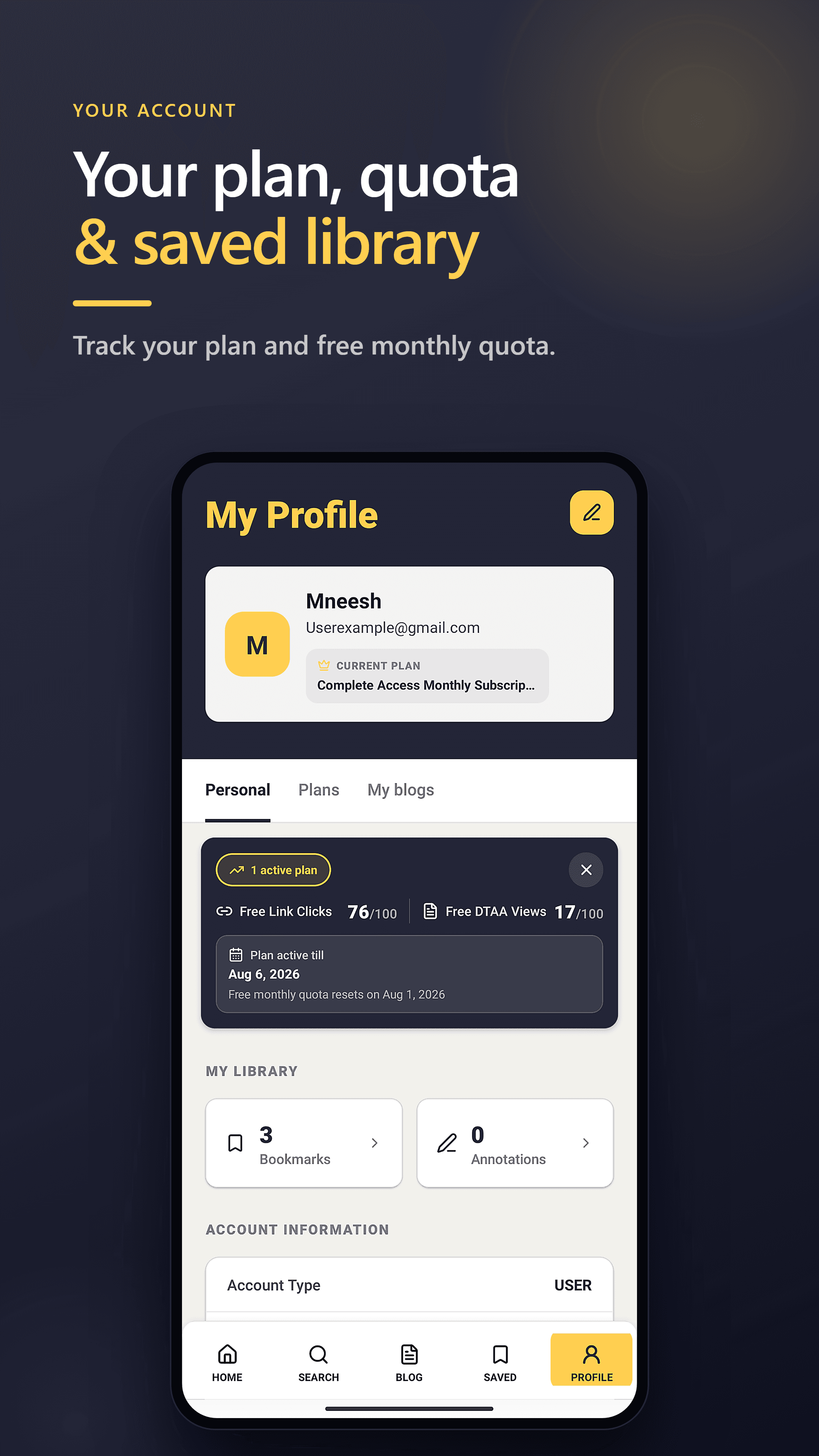 Your profile
